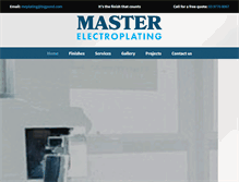 Tablet Screenshot of masterplating.com.au